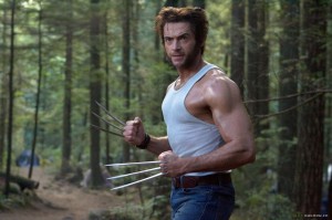 Hugh Jackman as Logan with blade